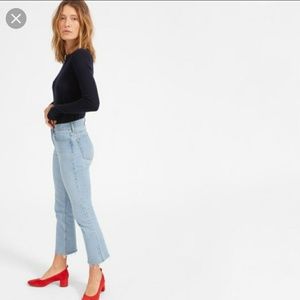 Everlane kick crop jeans